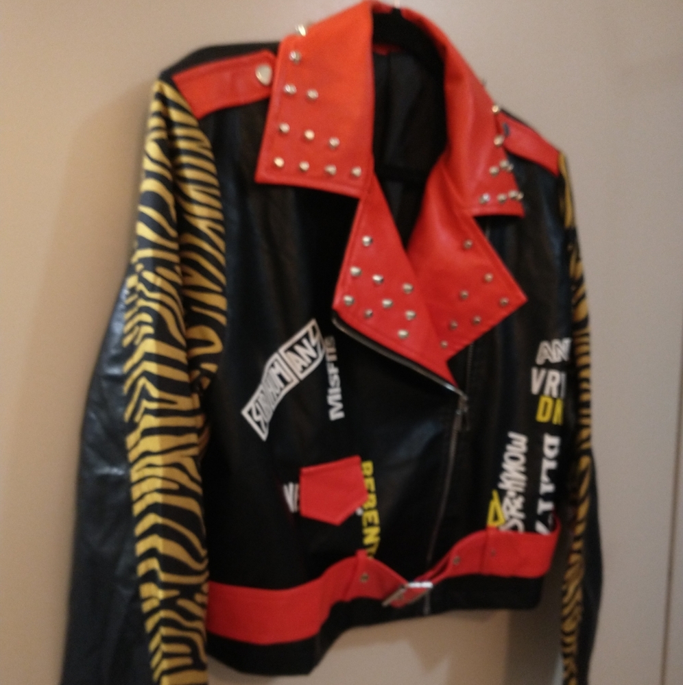 Fire! Comfortable gorgeous plus size moto jacket - Picture 5 of 10